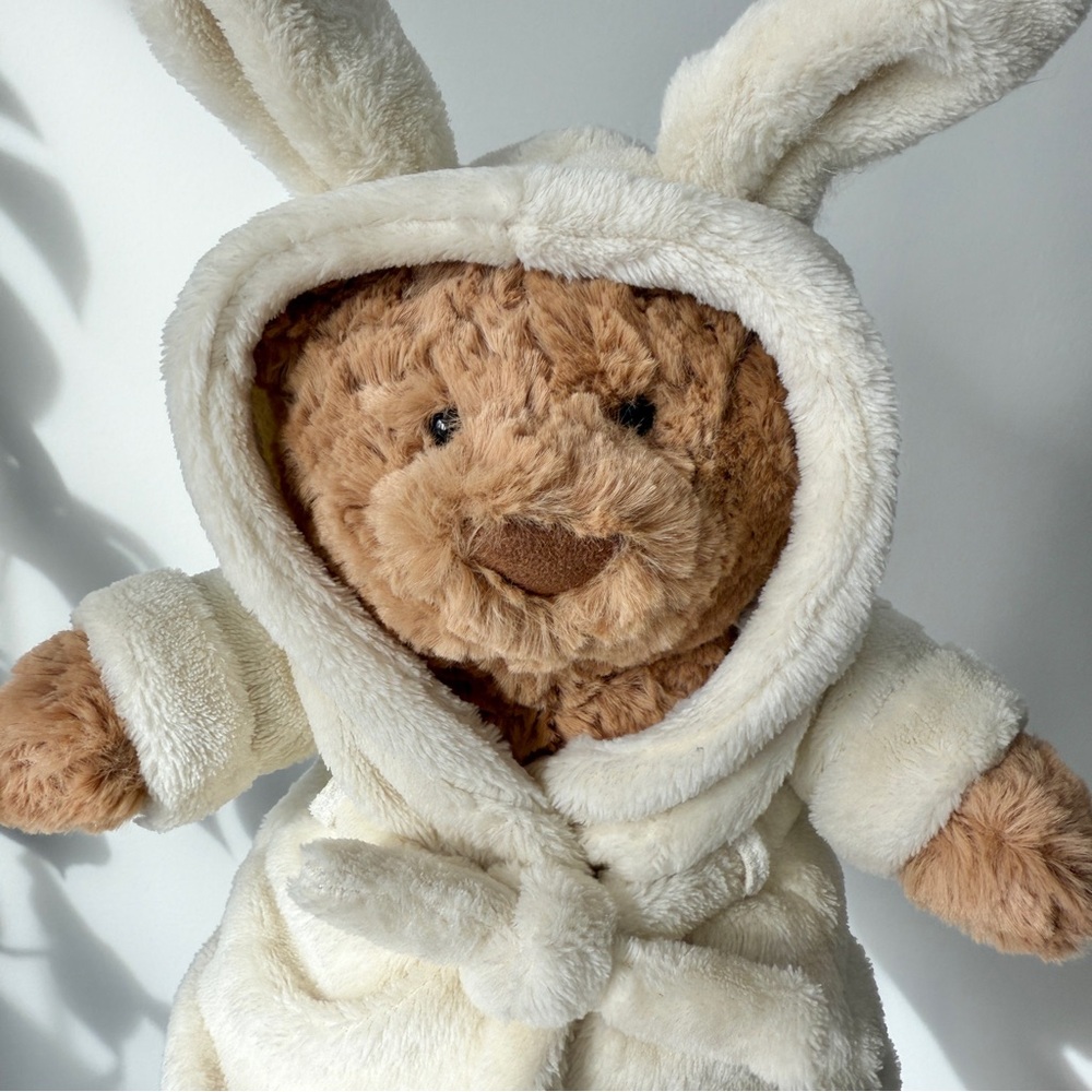 AUTHENTIC Jellycat Bartholomew Bear Bathrobe - BNWT - FAST SHIPPING! - Picture 3 of 7